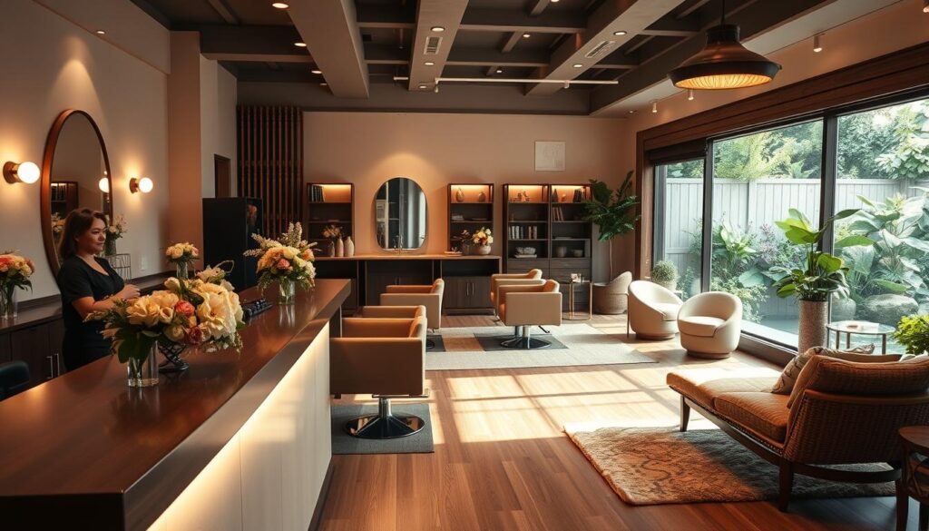 beautiful salon and spa