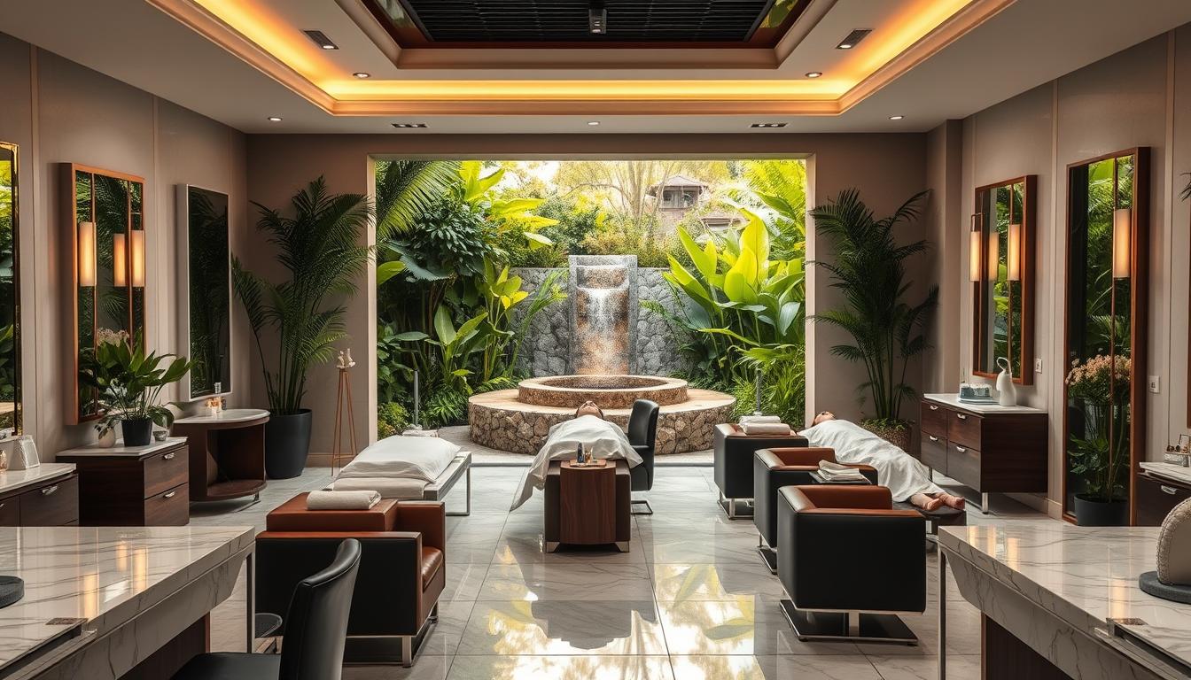 beauty salon and spa